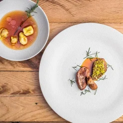 Fabrique de Styles Assiettes>Assiette plate en grès d27cm - Vesuvio Crème