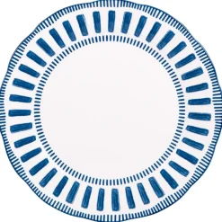 Fabrique de Styles Assiettes>Assiette plate en porcelaine d27cm - Napoli Bleu