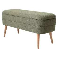 Fabrique de Styles Bancs Et Banquettes>Banc coffre bouclette - Eleonor Vert