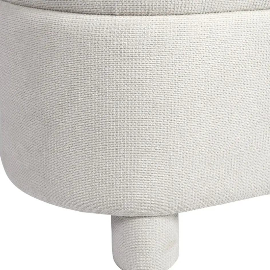 Fabrique de Styles Bancs Et Banquettes>Banc coffre en tissu écru - Tessia Ecru