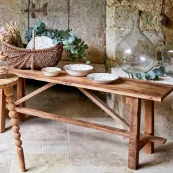 Fabrique de Styles Bancs Et Banquettes>Banc en bois recyclé - Campagne Naturel