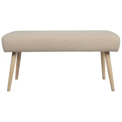 Fabrique de Styles Bancs Et Banquettes>Banc en lin coton et pin écru - Element Ecru