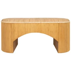 Fabrique de Styles Bancs Et Banquettes>Banc en rotin et bambou - Tamba Naturel