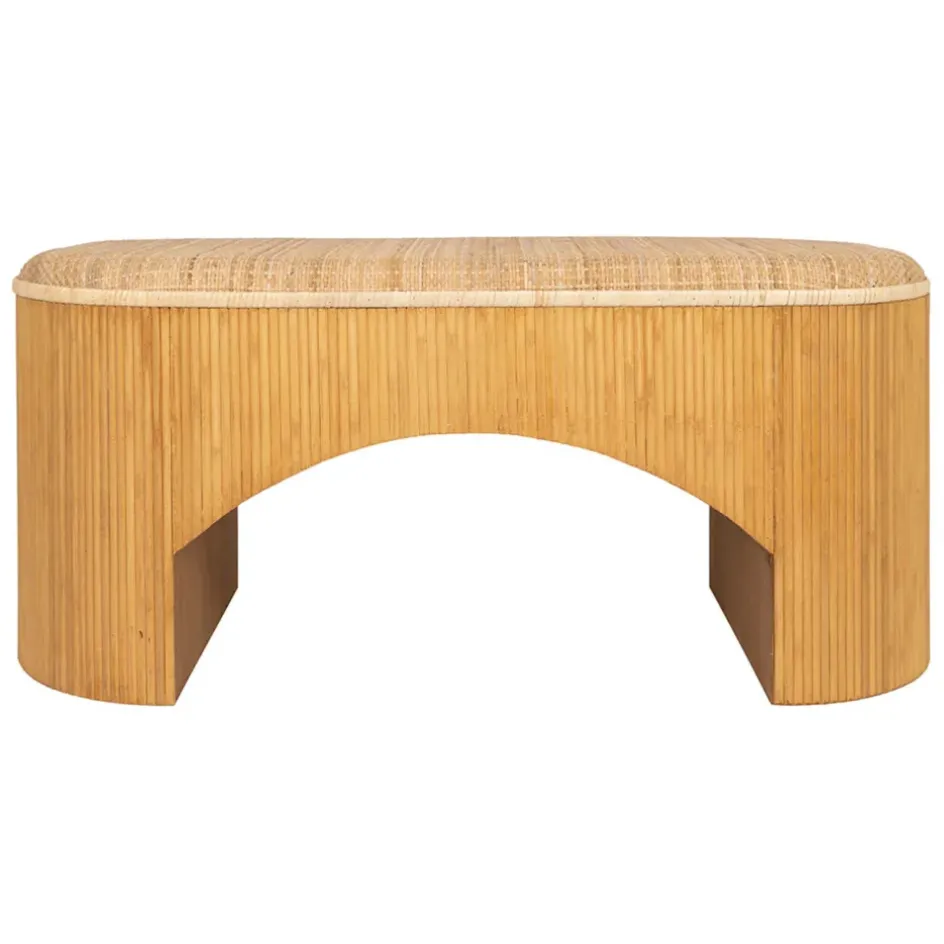 Fabrique de Styles Bancs Et Banquettes>Banc en rotin et bambou - Tamba Naturel