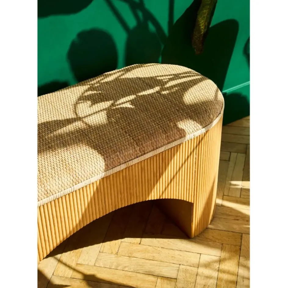 Fabrique de Styles Bancs Et Banquettes>Banc en rotin et bambou - Tamba Naturel
