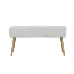 Fabrique de Styles Bancs Et Banquettes>Banc en tissu bouclette - Popy Ecru