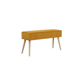 Fabrique de Styles Bancs Et Banquettes>Banc en velours côtelé - Popy Abricot