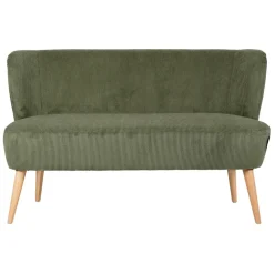 Fabrique de Styles Bancs Et Banquettes>Banquette 2 places en velours côtelé - Eleonor Kaki