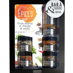 Fabrique de Styles Condiments Et Épices>Bar à épices avec moulin intégré