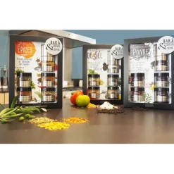 Fabrique de Styles Condiments Et Épices>Bar à épices avec moulin intégré