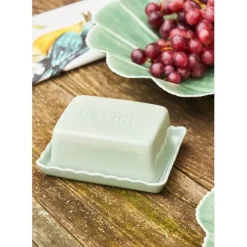 Fabrique de Styles Accessoires De Table>Beurrier en grès - Dulci Vert d'eau