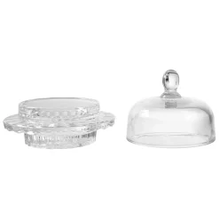 Fabrique de Styles Accessoires De Table>Beurrier rond en verre -mystre Transparent