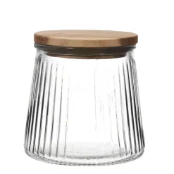 Fabrique de Styles Petits Rangements>Bocal en verre 65cl - Top Acacia Transparent