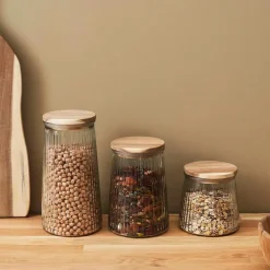 Fabrique de Styles Petits Rangements>Bocal en verre 130cl - Top-Acacia Transparent