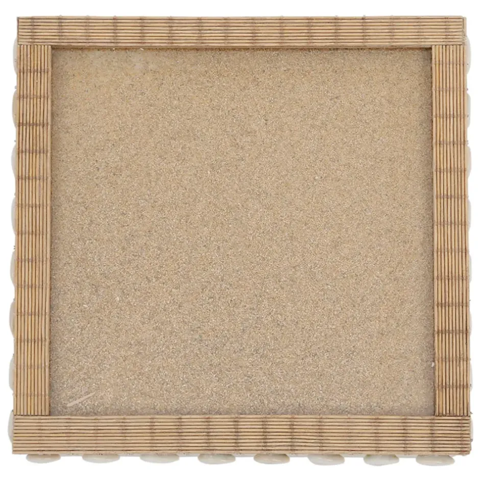 Fabrique de Styles Boîtes>Boite à thé 9 compartiments sable et coquillages - sand Naturel