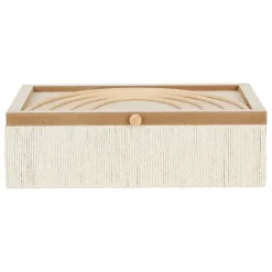 Fabrique de Styles Boîtes>Boite avec couvercle en rotin - blue sand Naturel