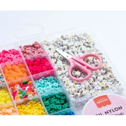 Fabrique de Styles Loisirs Créatifs>Boite de 16 couleurs pop de perles heishi 6 mm et accessoires Multicolore