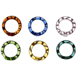 Fabrique de Styles Serviettes De Table>Boite de 6 ronds de serviette en verre - Colorea Multicolore