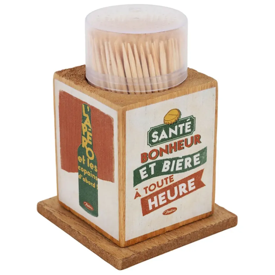 Fabrique de Styles Petits Rangements>Boite pics apéro en bambou et pin - Copains d'Abord Multicolore