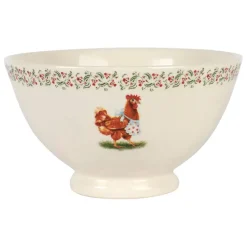 Fabrique de Styles Bols Et Coupelles>Bol coq collectionneur en faïence 75cl - Collection Multicolore