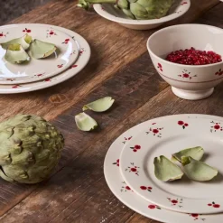 Fabrique de Styles Bols Et Coupelles>Bol en faience 75cl - Paquerette Rouge