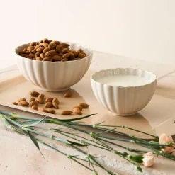 Fabrique de Styles Bols Et Coupelles>Bol en grès écru 60cl - Romancero Ecru