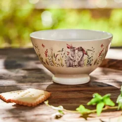 Fabrique de Styles Bols Et Coupelles>Bol lapins collectionneur en faïence 75cl - Collection Multicolore