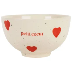 Fabrique de Styles Bols Et Coupelles>Bol Petit cœur en grès moucheté 30cl - Famille Blanc
