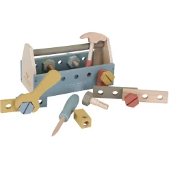 Fabrique de Styles Jouets>Boîte à outils en bois Bleu