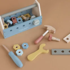 Fabrique de Styles Jouets>Boîte à outils en bois Bleu
