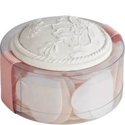 Fabrique de Styles Savon Solide>Boîte de feuilles de savon petits cœurs blancs et nude - parfum rose