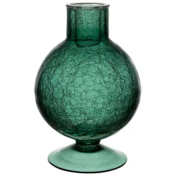 Fabrique de Styles Photophores, Bougeoirs Et Lanternes>Bougeoir en verre émeraude h15.6cm - Oanez Emeraude