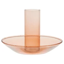 Fabrique de Styles Photophores, Bougeoirs Et Lanternes>Bougeoir en verre d10xh8cm - Funny Terracotta