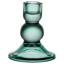 Fabrique de Styles Photophores, Bougeoirs Et Lanternes>Bougeoir en verre h10cm - Alphe Vert d'eau