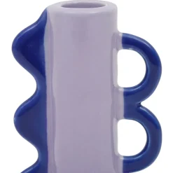 Fabrique de Styles Photophores, Bougeoirs Et Lanternes>Bougeoir nude et vert en grès - funny Parme