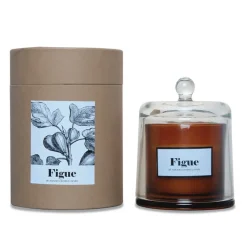 Fabrique de Styles Bougies Parfumées>Bougie cloche parfumée Figue Boisée 50h Ambre