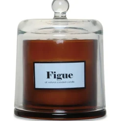 Fabrique de Styles Bougies Parfumées>Bougie cloche parfumée Figue Boisée 50h Ambre