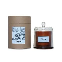 Fabrique de Styles Bougies Parfumées>Bougie cloche parfumée Figue Boisée 20h Ambre