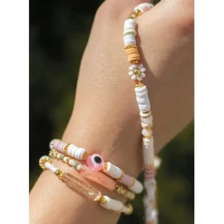 Fabrique de Styles Loisirs Créatifs>Bougie diy mes bijoux de téléphone en perles heishi Multicolore