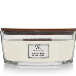 Fabrique de Styles Bougies Parfumées>Bougie ellipse parfumée Thé et Jasmin Blanc