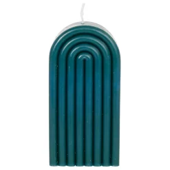 Fabrique de Styles Bougies Non Parfumées>Bougie en paraffine et verre - Funny Vert Foncé