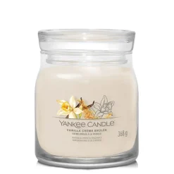 Fabrique de Styles Bougies Parfumées>Bougie jarre parfumée Crème brulée à la vanille 65h Beige