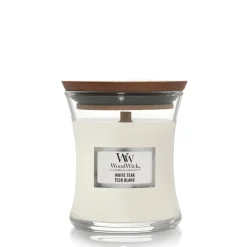 Fabrique de Styles Bougies Parfumées>Bougie jarre parfumée Teck 65h Blanc