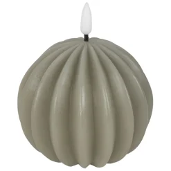 Fabrique de Styles Déco Lumineuse>Bougie led boule h12cm Sauge