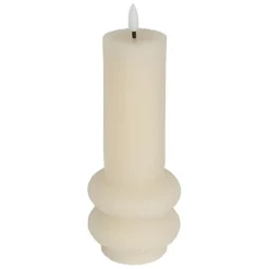 Fabrique de Styles Déco Lumineuse>Bougie led pilier h21cm Ivoire