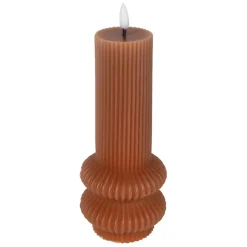 Fabrique de Styles Déco Lumineuse>Bougie led pilier h21cm Terracotta