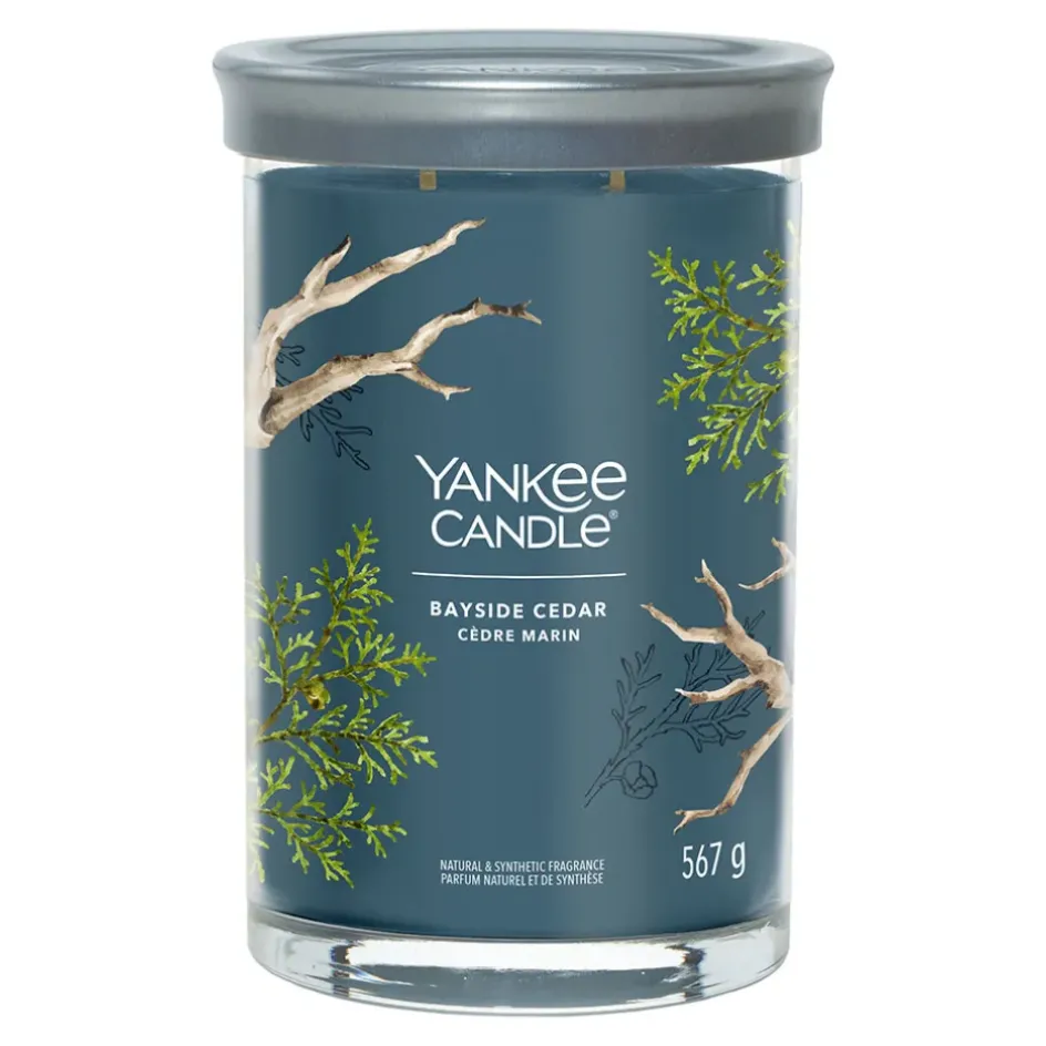 Fabrique de Styles Bougies Parfumées>Bougie parfumée Cèdre marin 100h Bleu