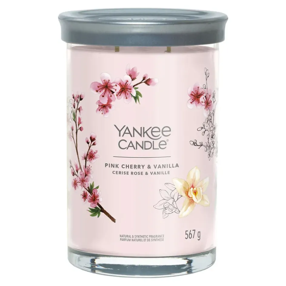 Fabrique de Styles Bougies Parfumées>Bougie parfumée Cerise, et Vanille 100h Rose