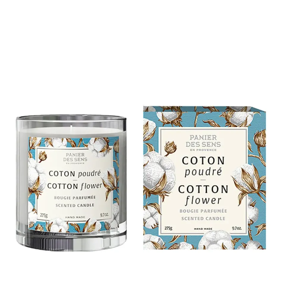 Fabrique de Styles Bougies Parfumées>Bougie parfumée Coton Poudre 60h Bleu