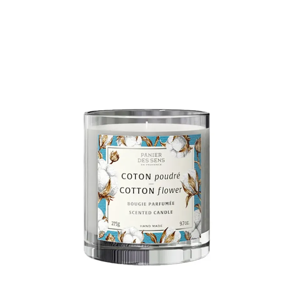 Fabrique de Styles Bougies Parfumées>Bougie parfumée Coton Poudre 60h Bleu